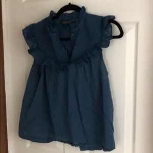 Rachel Zoe blue top